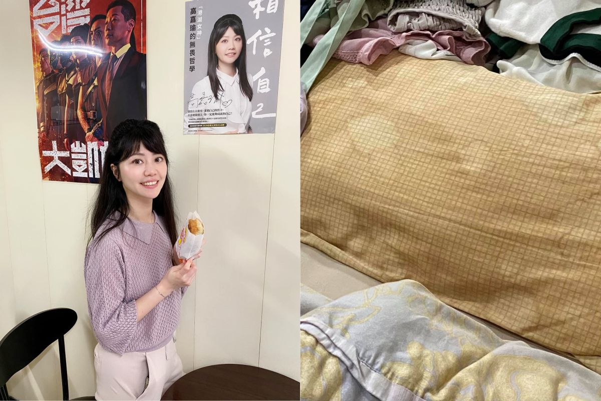 ▲高嘉瑜發出自己閨房照，散落滿地的衣物都未整理，引發網友熱議。（圖／翻攝高嘉瑜臉書）