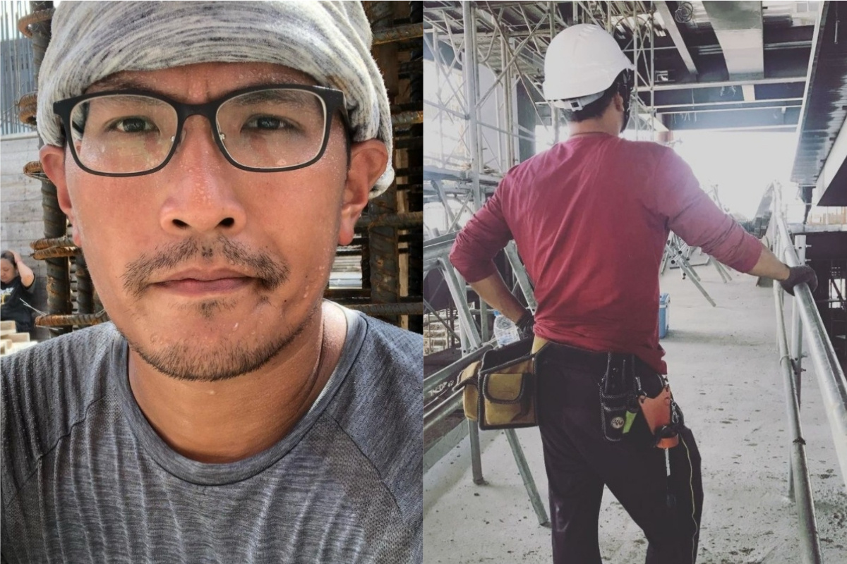 ▲板模工人Ray近期於YouTube公開自己挑戰連續上班30天的影片，而在網路掀起一陣討論。（圖／翻攝太陽底下的男人 IG）