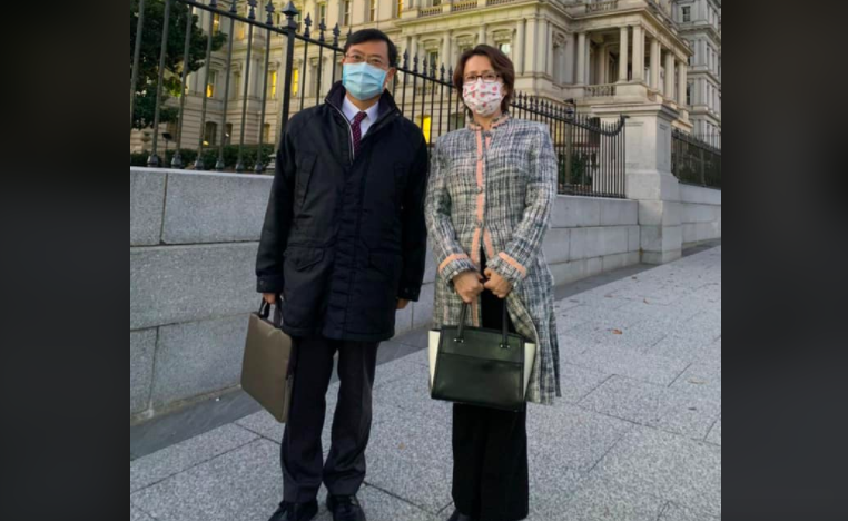 ▲駐美代表蕭美琴新冠肺炎檢測結果為陰性,目前依規定進行14天居家隔離。(圖/擷取自蕭美琴