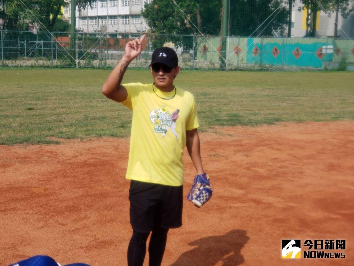 ▲我國旅美好手林子偉今天他參加國泰金控舉辦的「國泰MY WAY 林子偉精進計畫」。（圖／黃建霖攝）