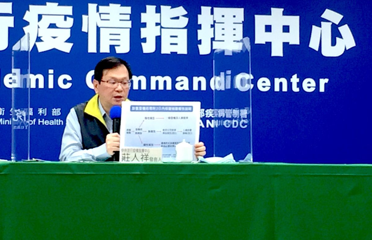 ▲關於秋冬防疫專案要求「旅客登機前需附3日內核酸檢驗報告」一事，指揮中心今（28）日詳細說明。（圖／記者黃仁杰攝,2020.11.28）