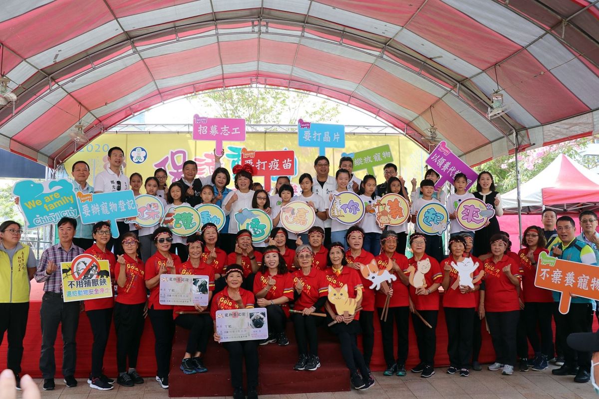 ▲黃敏惠積極推動友善動物城市，於文化公園舉辦「保護動物 嘉你義起來」活動。（圖／嘉市府提供2020.11.28）