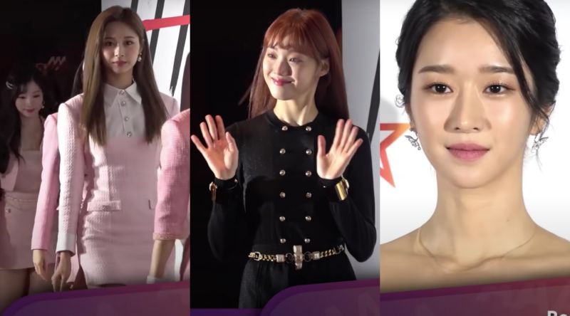 ▲TWICE成員子瑜(左起)、李聖經、徐睿知也相當搶眼。(圖/STARNEWS