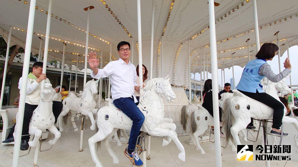 ▲高雄市長陳其邁就職滿百日，國策研究院的民調顯示，69.3%的市民對於陳其邁的施政感到滿意。（圖／記者鄭婷襄）