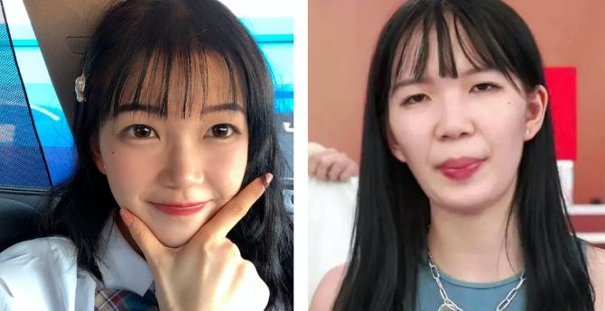 ▲施子怡近期開直播做銷售時,遭網友發現真實面容「像40歲普通大媽」。(圖/翻攝自微博)