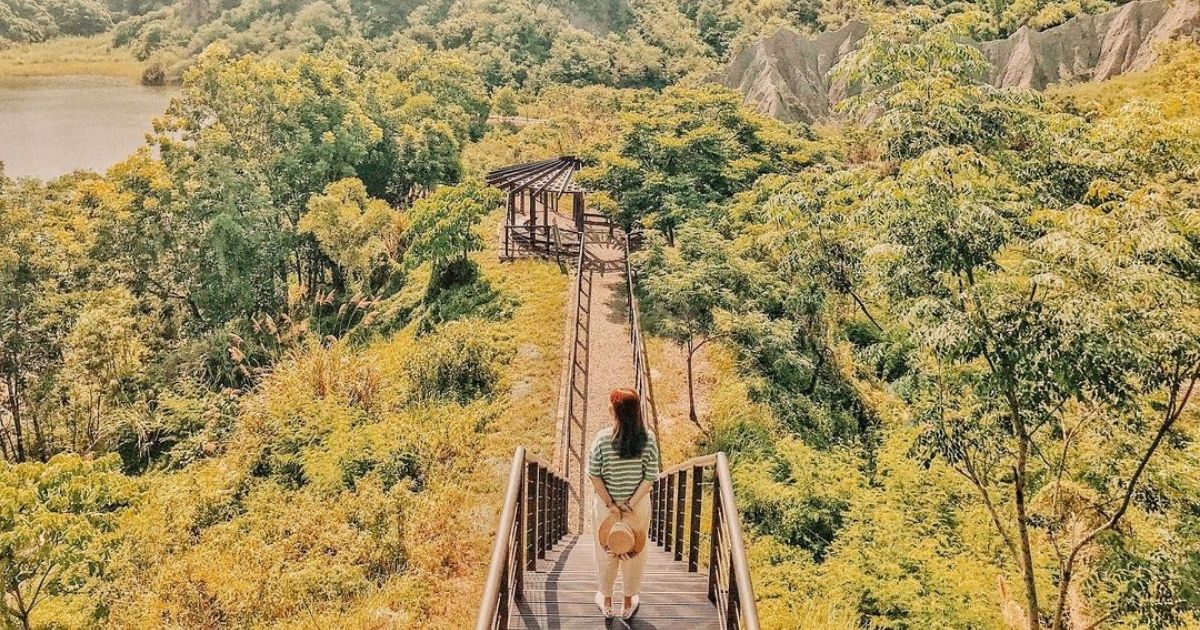 ▲龍崎牛埔泥岩農塘 Niupu Mudstone Water and Soil Conservation Educational Park ｜Photo courtesy of @ xkxk549777/Instagram