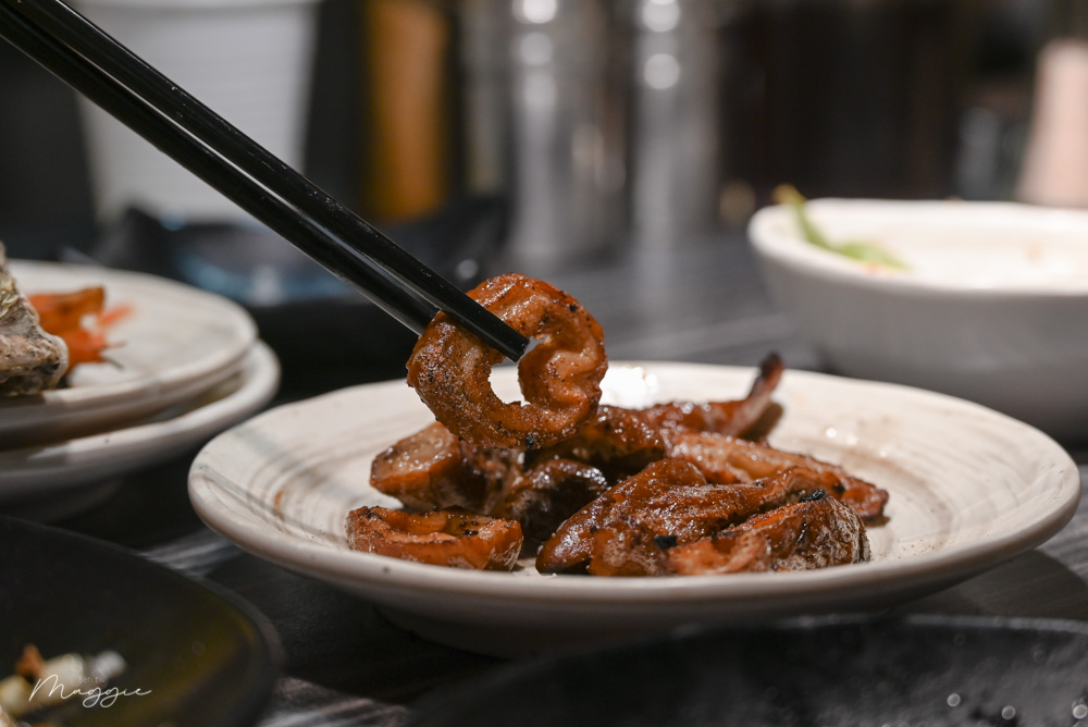 ▲椒鹽大腸頭Q彈有嚼勁。（圖／莓姬貝利食事旅行）