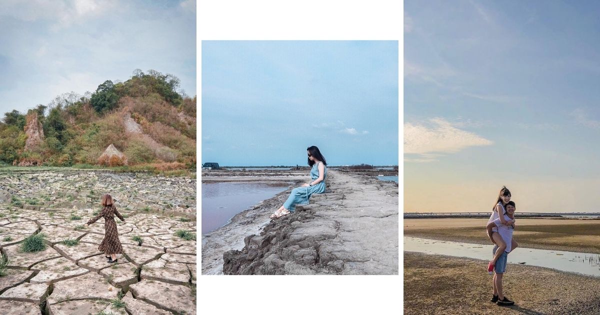 ▲七股廢鹽灘 Cigu Salt Pan Wetland | Photos courtesy of @ sandy1016cc (left), @sherry.17 (center) and @s293604 (right) /Instagram