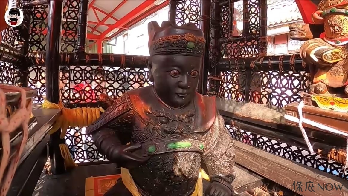 西羅殿廣澤尊王十二太保童月王。圖／Youtube頻道【蔡淘貴】授權提供）