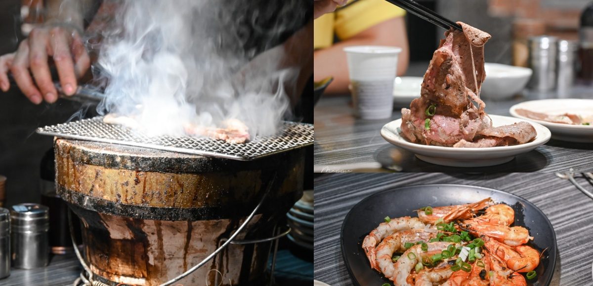 ▲肉食主義者必收藏！「培根捲干貝」、「鮮嫩天使紅蝦」469起盡享海陸全餐。（圖／莓姬貝利食事旅行）