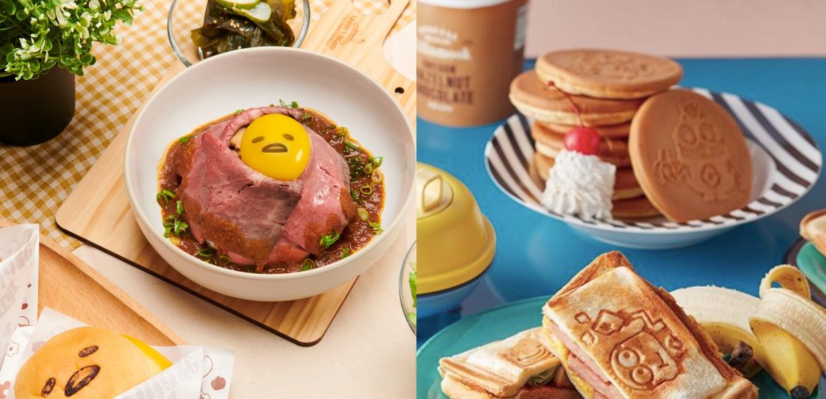 ▲萌系下午茶全面升級！「蛋黃哥舒芙蕾」、「小小兵鬆餅」，那些還原度超高的卡通造型餐點特搜。（圖／Hello Kitty 蘋果村親子餐廳提供、日本麗克特官網）