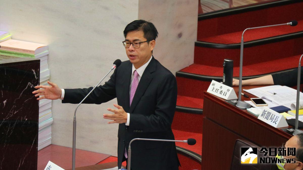 ▲高雄市長陳其邁表示，最近有很多的民調，我們都會虛心參考。（圖／記者鄭婷襄）