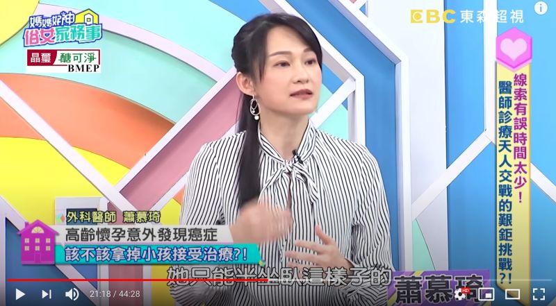 ▲外科醫師蕭幕琦在節目《媽媽好神之俗女家務事》中分享曾遇過的個案。(圖/翻攝自《媽媽好神之俗女家務事》YouTube)