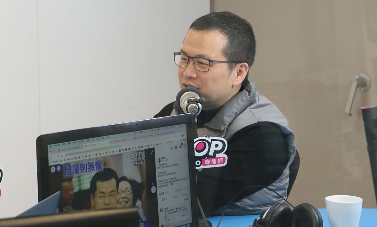 ▲國民黨革實院長、台北市議員羅智強，在接受廣播媒體專訪時，表示信功肉品公司1日晚間發聲明打臉蘇貞昌，恐怕將面臨網軍起底式的攻擊。（圖／《POP撞新聞》 提供）
