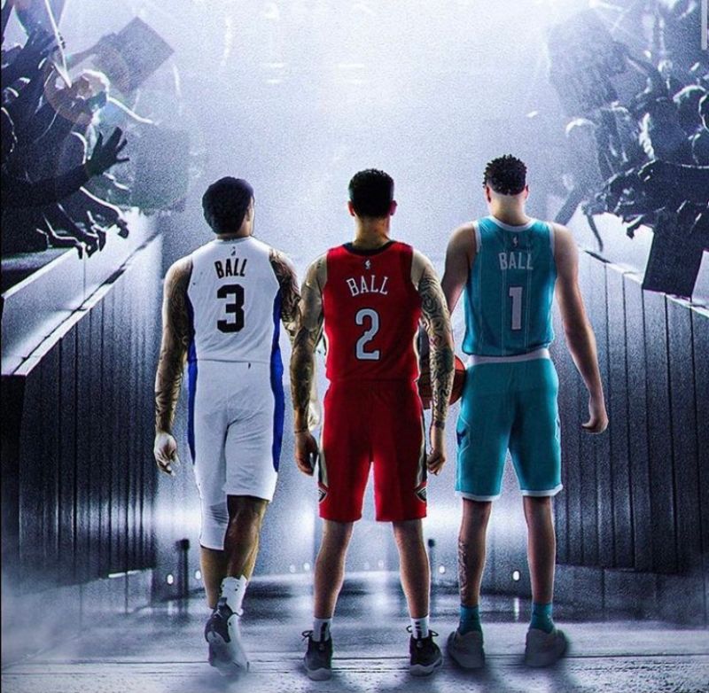 ▲球家三兄弟都拿到NBA合約。(圖/取自LaVar