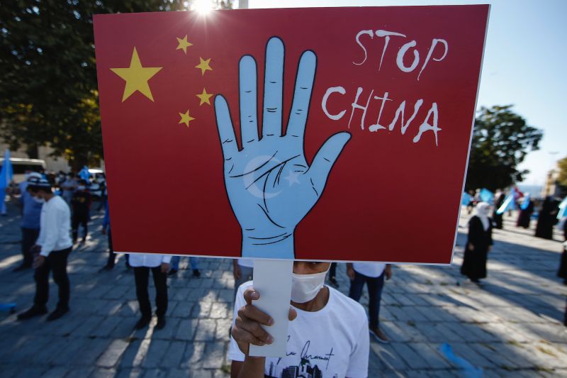 ▲近年國際社會呼籲中國人道對待、勿滅絕新疆維吾爾族人的呼聲漸漲,皆遭北京痛批為干預內政、汙衊。資料照。(圖/美聯社/達志影像)