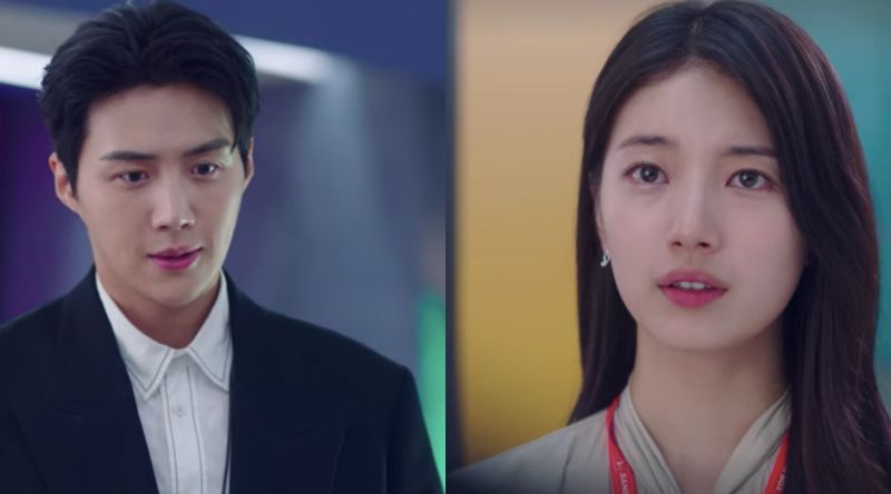 ▲▼秀智(上下圖右)選擇南柱赫(上圖左)後,跟金宣虎道歉。(圖/翻攝Netflix)