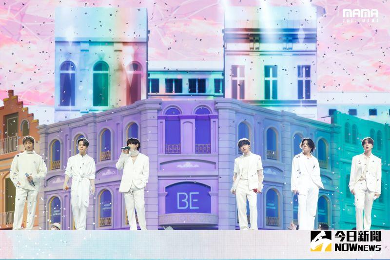 ▲▼BTS利用AR技術讓SUGA(下圖中)現身。(圖/翻攝Mnet、CJ