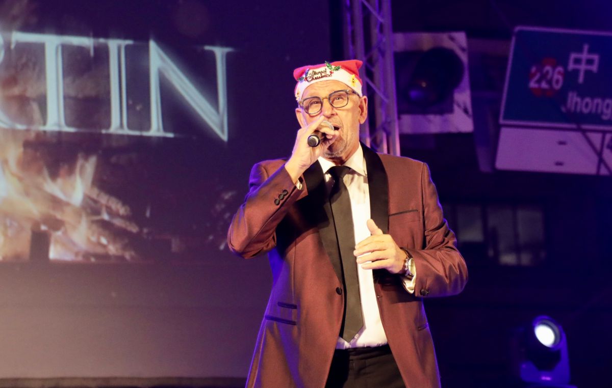 ▲美聲歌手馬丁嗓音渾厚，天籟般歌聲讓聽眾如癡如醉。（圖／記者林怡孜攝，2020,12,06）