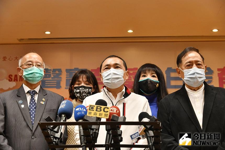 ▲侯友宜表示，萊豬的問題還沒有解決，又要談到核食是否進來，應該先把萊豬的標示做好，才是最迫切的。(圖/記者康子仁攝)