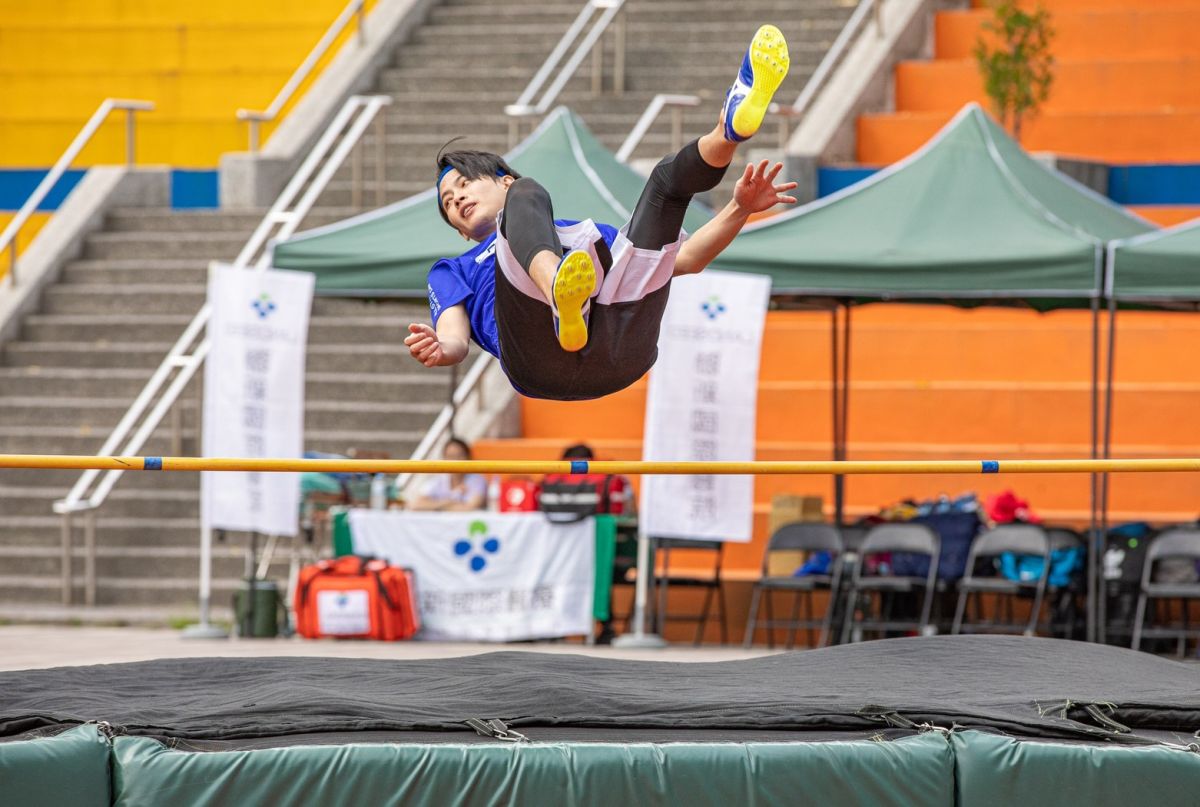 ▲張庭瑚跳高跳出佳績。（圖／台視提供）