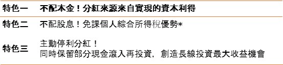 ▲表:復華台灣好收益基金三大特色(圖/資料照片)