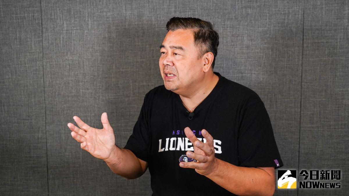 ▲新竹攻城獅總經理「肯尼」高景炎。（圖／陳明安攝）