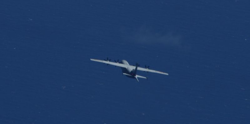 ▲國防部表示，今（7）日上午一架棣屬共軍的運-8反潛機侵入我西南空域。（圖／國防部提供）