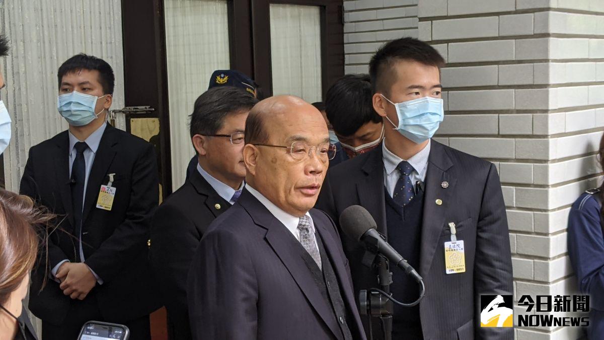 ▲國民黨立委鄭麗文爆料說，行政院長蘇貞昌過去曾在某場屏東同鄉會活動飆罵蔡英文總統半小時。對此，蘇貞昌說，很多不必要的中傷沒有意義，也無效。（圖／記者鄭宏斌攝，2020.12.08）