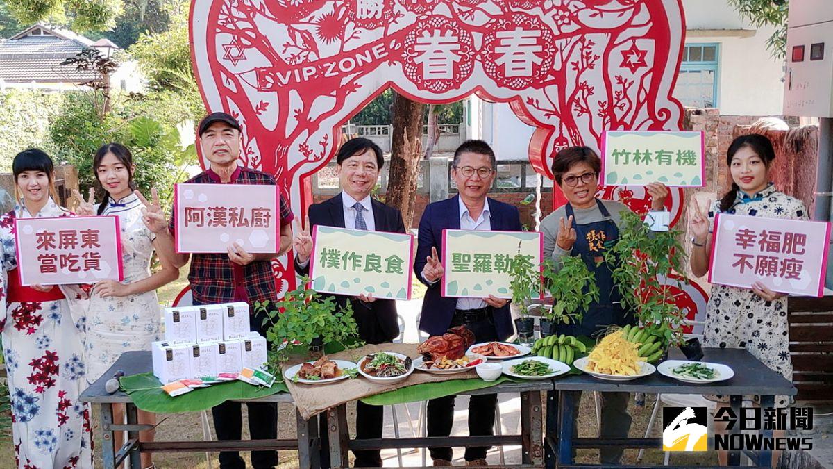 ▲竹林有機農場與阿漢私廚合作，享用獨門料理可以搭配「聖羅勒茶」解膩而舒暢。（圖／記者陳美嘉攝，2020.12.07）