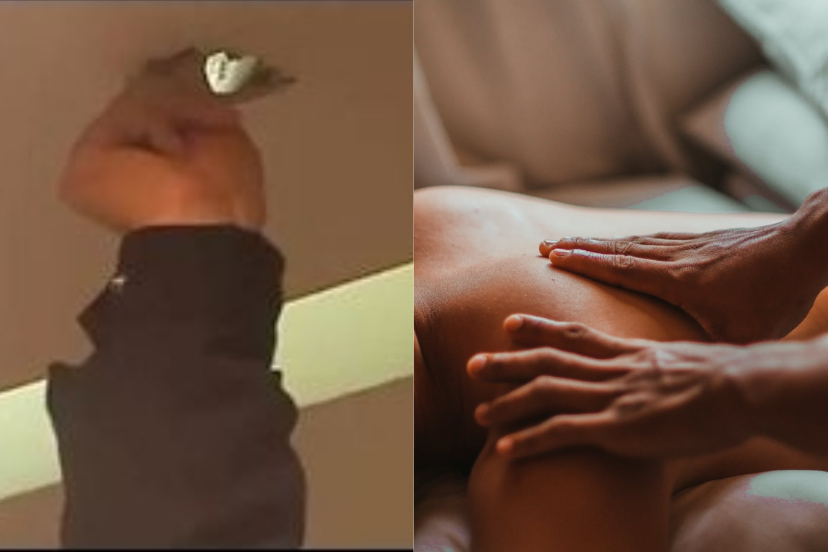 ▲大陸一名正妹去美容院按摩時，卻發現天花板有設備一直閃爍綠燈。（示意圖／翻攝自《看看新聞》及《pexels》 ）