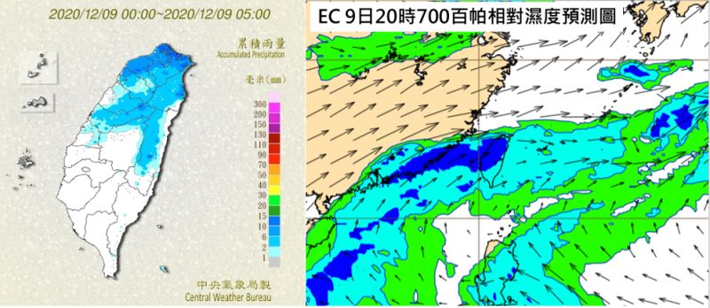 今全台有雨！4縣市發大雨特報