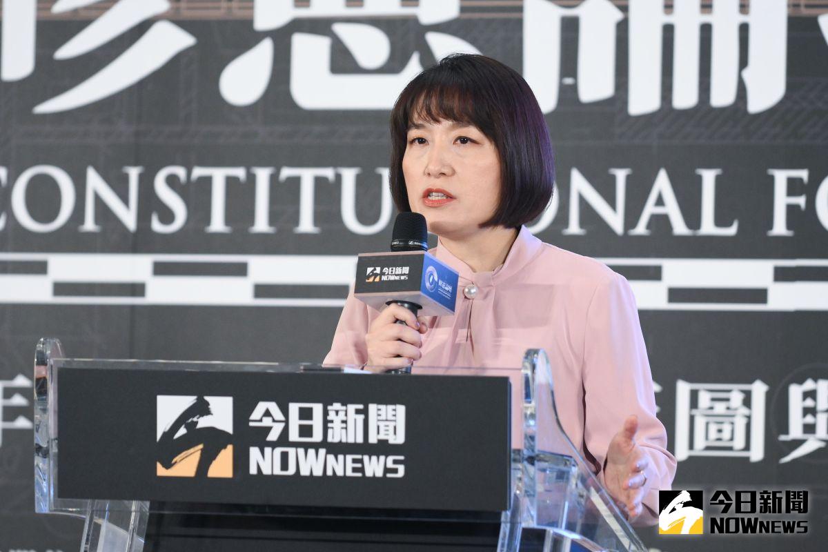 ▲《NOWnews今日新聞》第二屆修憲論壇圓滿結束，總編輯郭霽於閉幕式強調，持續監督啟動修憲未完待續。（圖／NOWnews）