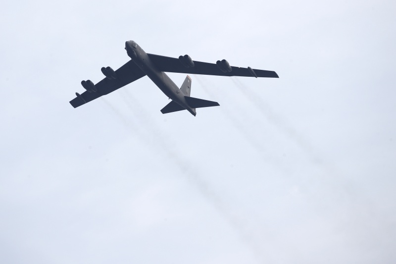 ▲美國軍方10日派出兩架B-52長程轟炸機前往波斯灣地區，向伊朗展示武力。資料照。（圖／美聯社／達志影像）