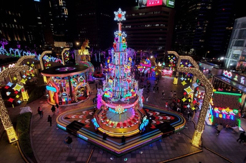 ▲「2020繽紛耶誕玩台北」。（2019活動示意圖／翻攝自臺北市商業處「台北響樂攻略」官網）