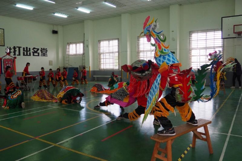 ▲飛沙國小刷新冠軍紀錄,獲教育部全國舞獅八冠王。(圖/記者洪佳伶攝,2020.12.11)