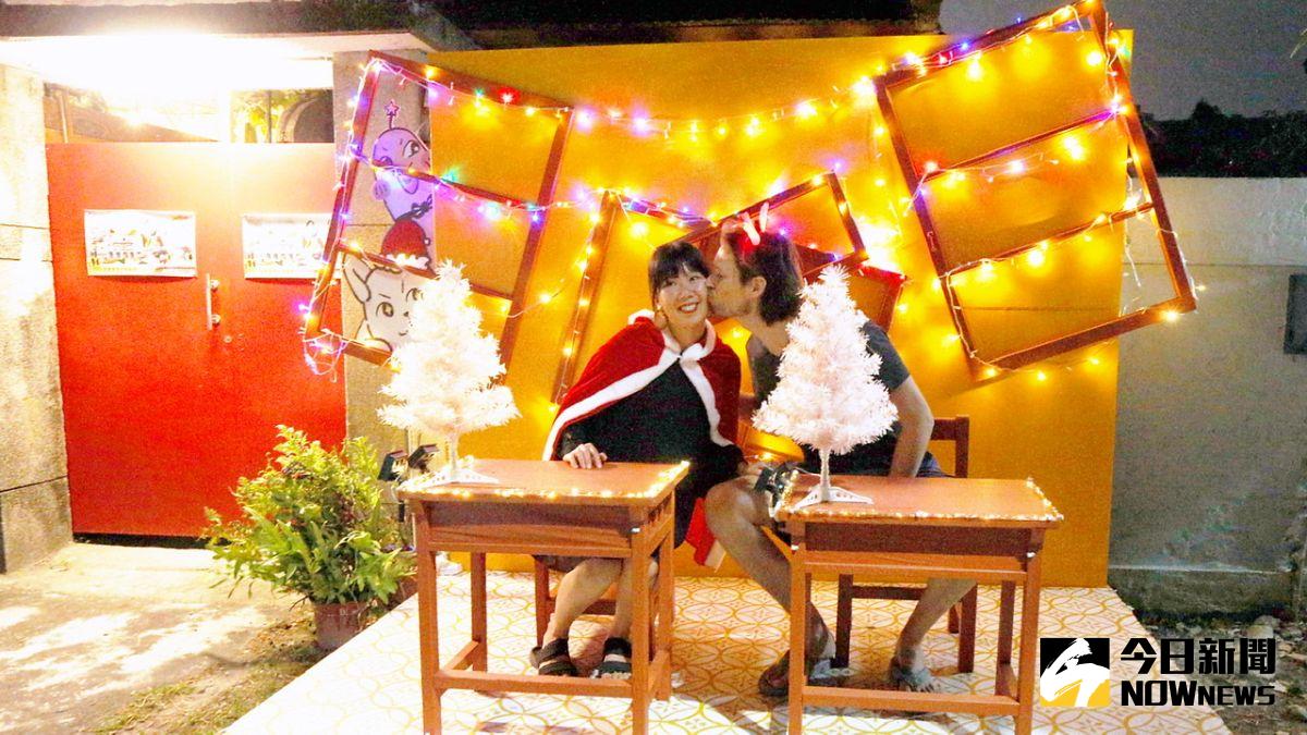 ▲「2020光之眷」活動，每家每戶都依照住家外型進行的燈光裝飾，不用出國就能感受滿滿的節慶氛圍。（圖／記者陳美嘉攝）