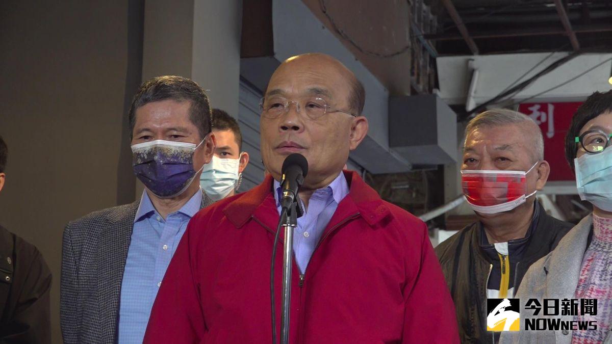 ▲行政院長蘇貞昌的「貿易報復」說引法未談判先投降的質疑。（圖／記者林柏年攝）