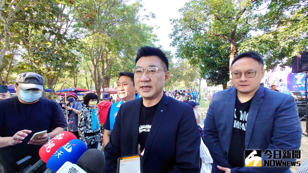 ▲國民黨主席江啟臣說，任何一個政黨都會提早佈局選戰，國民黨也不例外。（圖／記者鄭婷襄攝影）