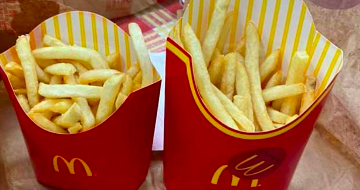 ▲麥當勞對外公開「10項隱藏服務」，就算是騎腳踏車的民眾，下載「得來速貴賓卡」，也能到車道點餐用10元加購薯條。（圖／翻攝爆怨公社）