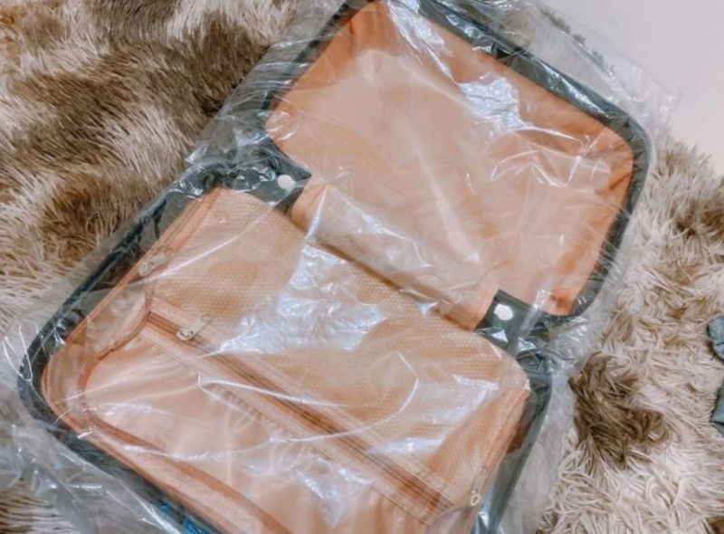 ▲女網友買了一個14吋的手提行李箱,要當交換禮物用。(圖/翻攝自《Dcard》)