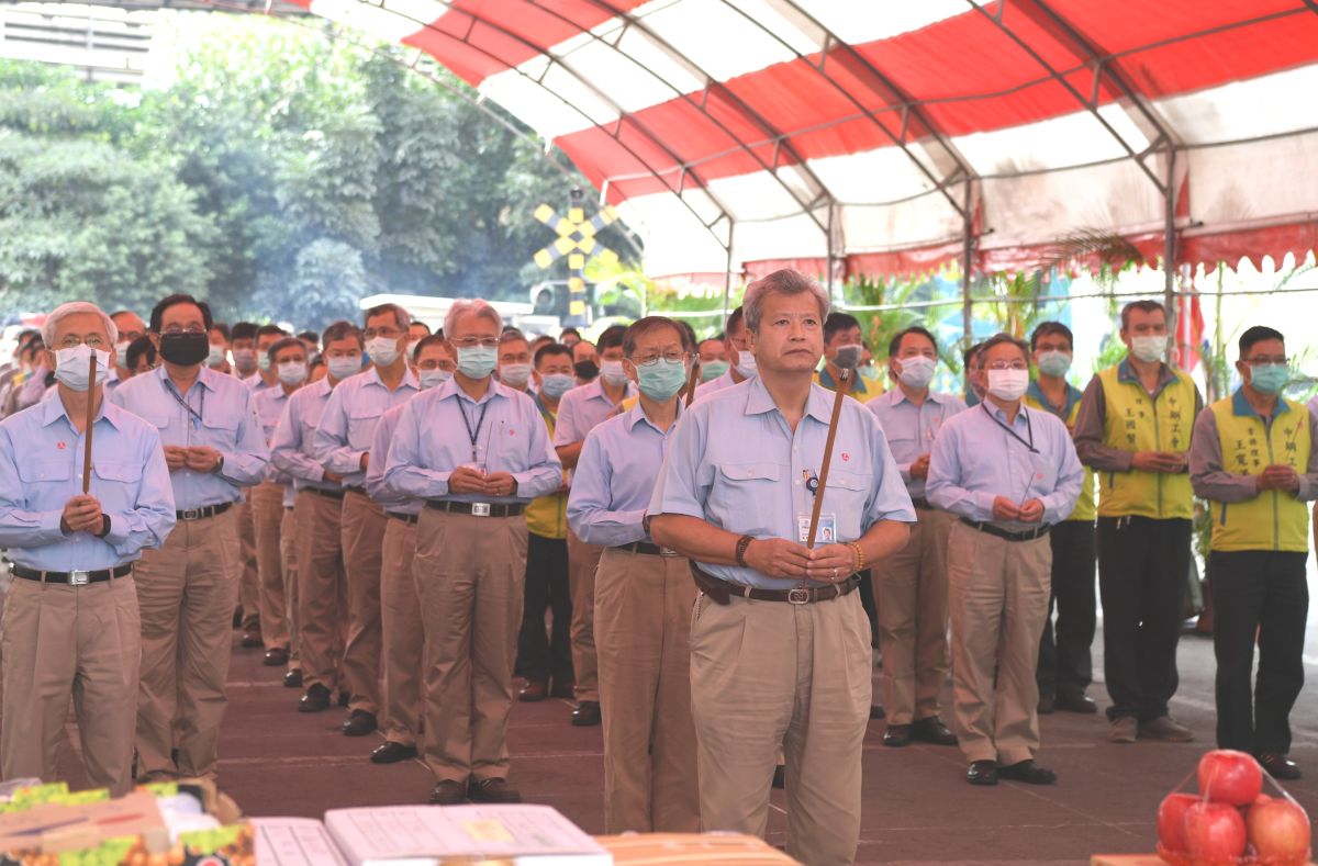 ▲中鋼公司舉行2號高爐第4爐代開爐祈福儀式。(圖／記者黃守作攝，2020.12.15)