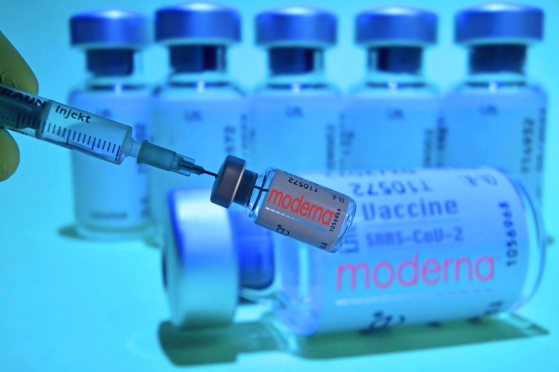 ▲美國藥廠莫德納（Moderna）臨床試驗結果顯示，莫德納新型冠狀病毒疫苗對12至17歲青少年有效。（圖／美聯社／達志影像）