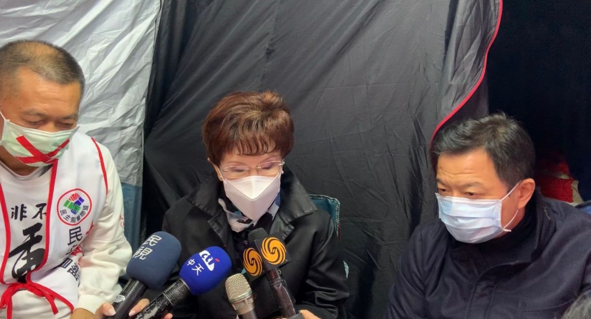 ▲國民黨前主席洪秀柱痛批蘇貞昌連神明都敢騙，未來台灣進口萊豬，政府一定不會做好把關，且萊豬將全面傾銷到台灣來。　（圖／記者吳承翰攝）