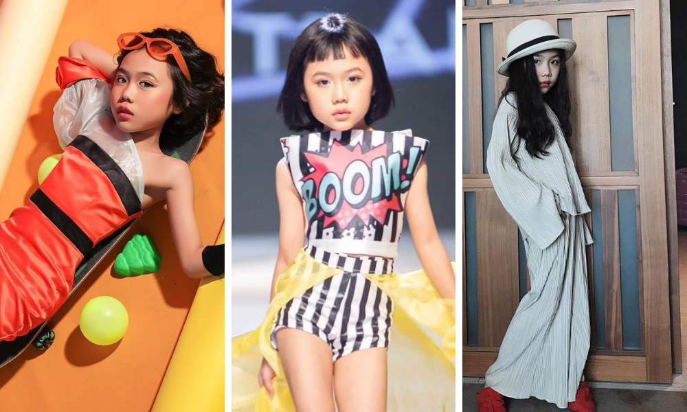 ▲年僅八歲的Annie 在 2019 年亞洲兒童時裝週計畫時以超殺的自信台步橫掃全場。（圖／翻攝自IG）