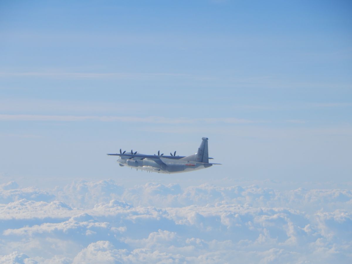 ▲國防部表示，今日共軍遣包括運-9通信對抗機在內的4架共機侵入我西南空域。（圖／國防部提供）