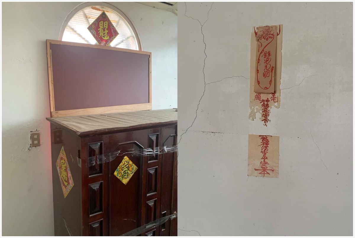 ▲原PO搬到新家，移開屋內舊家具，卻驚見兩張詭異的符咒直發毛。（合成圖／翻攝自《靈異公社》）