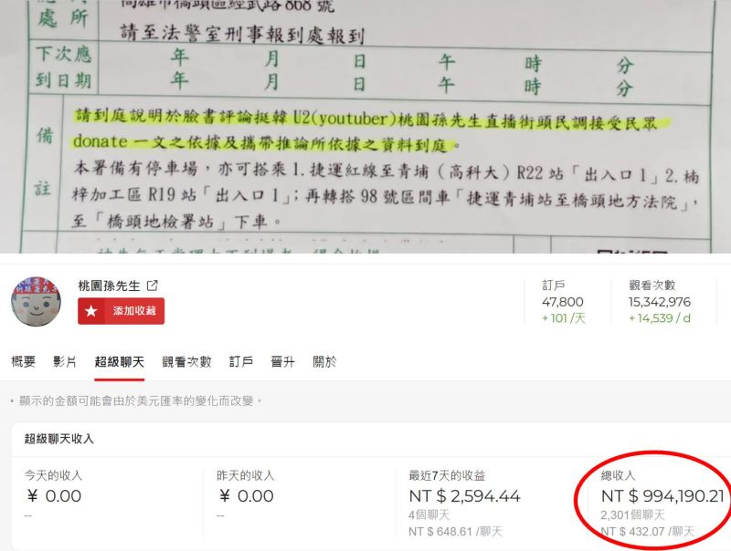▲網紅「四叉貓」劉宇遭挺韓直播主反告,劉宇今日則貼出相關證據。(圖/翻攝自劉宇臉書)