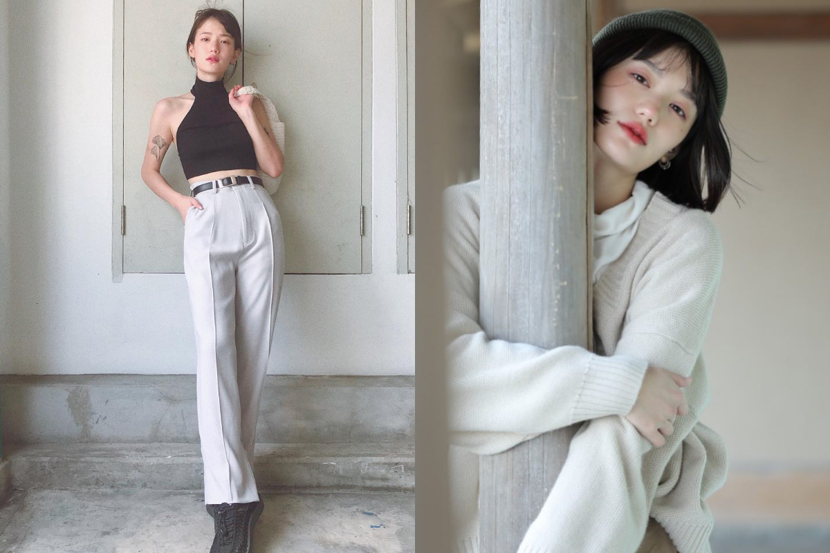 ▲對於想要顯高的人來說，可以用小可愛搭配長寬褲，平衡身材比例，讓人產生超高的視覺效果。（圖／翻攝自Instagram）