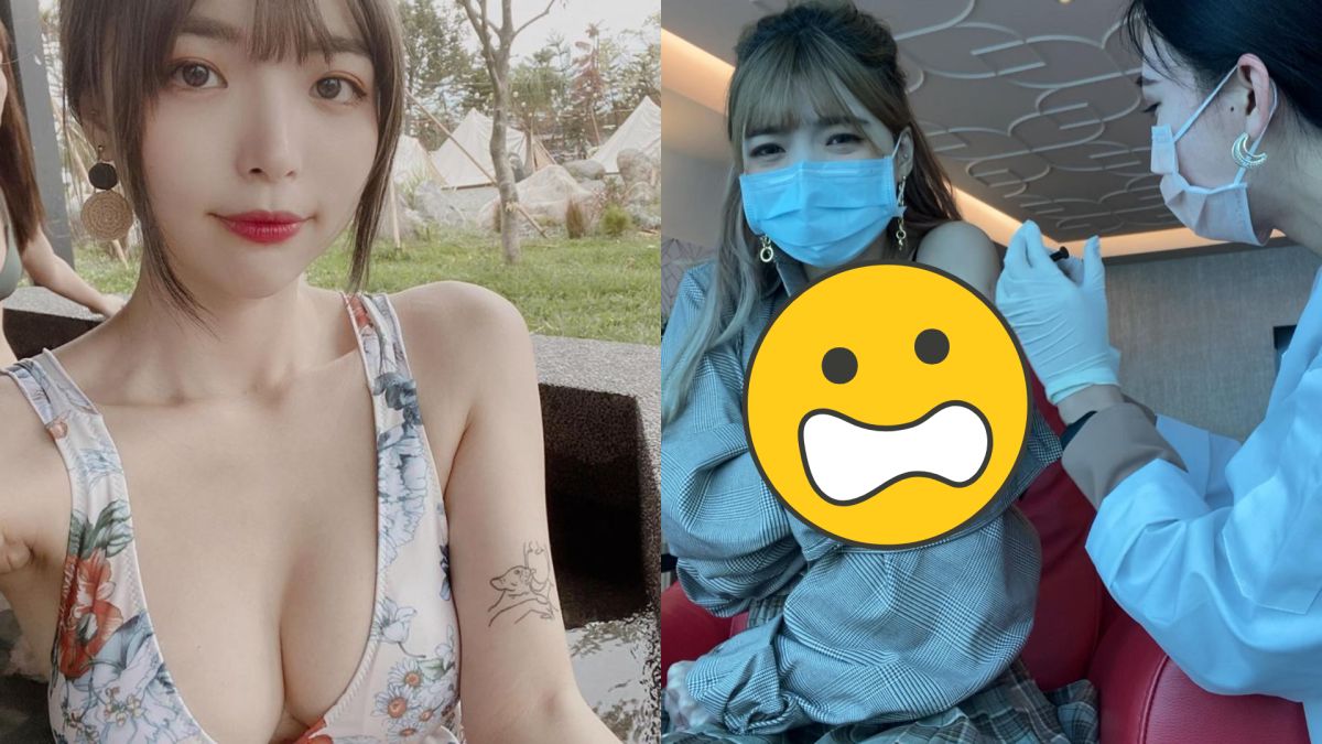 ▲一隻阿圓上傳打針照，好身材意外成焦點。（圖／一隻阿圓臉書）